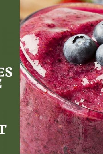 Healthy Banana Blueberries Smoothie Recipe For Breakfast