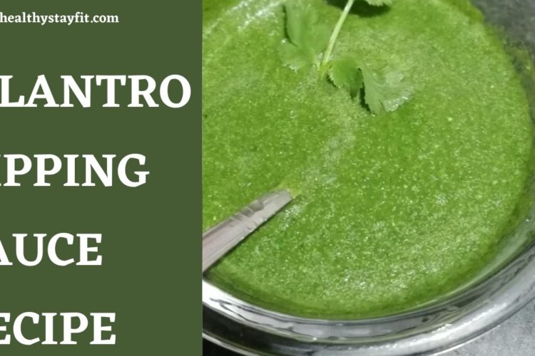 Cilantro Dipping Sauce Recipe
