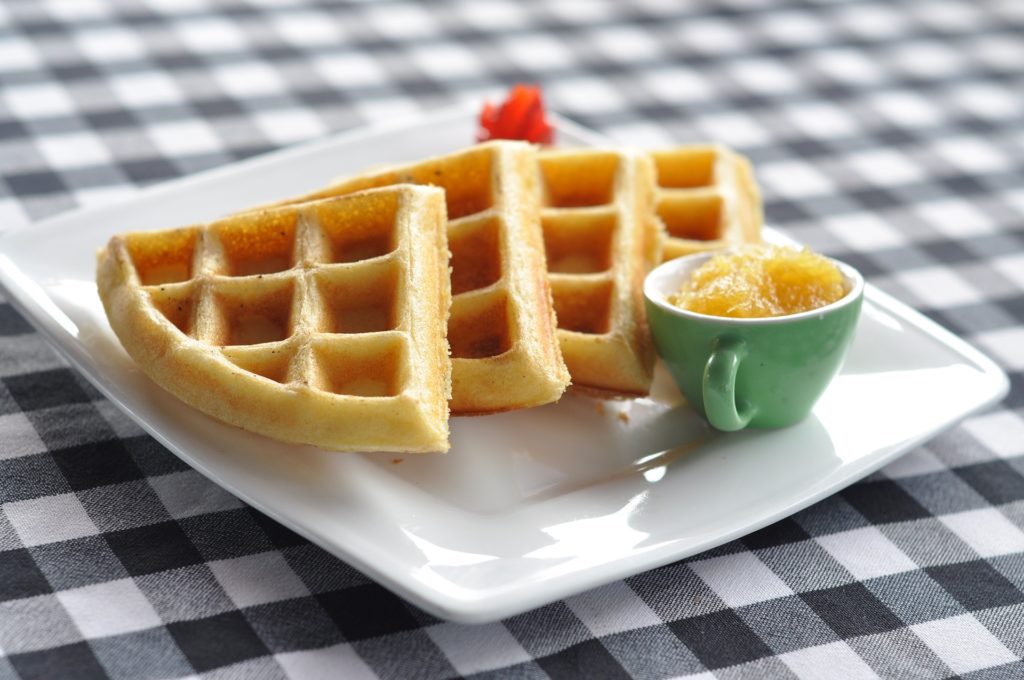 Eggless Whole Wheat Waffles